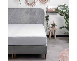 Dekbed-Discounter - Fresh and Co Hoeslaken 80 x 200 cm - Verkoelend Katoen Flanel - Geschikt voor matrassen tot 25 cm hoog - Wasbaar op 30 graden - Strijkvrij - Wit