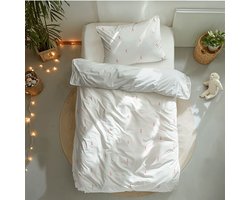 Dekbed-Discounter - Fresh and Co Kids Dekbedovertrek 140 x 200 cm - Verkoelend Katoen - Korte instopstrook - Wassen op 40 graden - Inclusief 1 kussensloop - Ballerina
