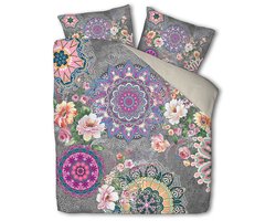 Dekbed-Discounter - Luna Bedding Dekbedovertrek 200 x 200/220 cm - Verkoelend Katoen Flanel - Dubbele instopstrook - Wasbaar op 30 graden - Strijkvrij - Playful Paradise