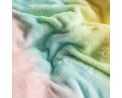 Dekbed-Discounter - Luna Bedding Dekbedovertrek 240 x 200/220 cm - Teddy - Dubbele instopstrook - Wassen op 30 graden - Inclusief 2 kussenslopen - Tie Dye