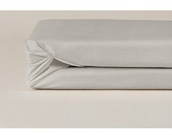 Dekbed-Discounter - Luna Bedding Hoeslaken 180 x 200 cm - Jersey - Geschikt voor matrassen tot 22 cm hoog - Wasbaar op 40 graden - Strijkvrij - Creme