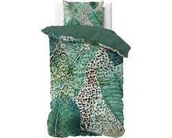 Dekbed-Discounter - Manilla Dekbedovertrek 140 x 200/220 cm - Verkoelend Katoen-Satijn - Korte instopstrook - Wassen op 30 graden - Inclusief 1 kussensloop - Lydia