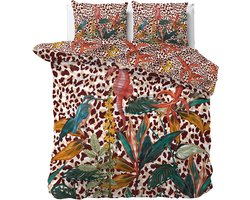 Dekbed-Discounter - Manilla Dekbedovertrek 200 x 200/220 cm - Verkoelend Katoen-Satijn - Dubbele instopstrook - Wassen op 30 graden - Inclusief 2 kussenslopen - Pink Paradise
