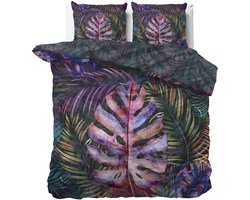 Dekbed-Discounter - Manilla Dekbedovertrek 200 x 200/220 cm - Verkoelend Katoen-Satijn - Dubbele instopstrook - Wassen op 30 graden - Inclusief 2 kussenslopen - Zelda