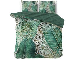 Dekbed-Discounter - Manilla Dekbedovertrek 240 x 200/220 cm - Verkoelend Katoen-Satijn - Dubbele instopstrook - Wassen op 30 graden - Inclusief 2 kussenslopen - Lydia