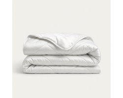 Dekbed-Discounter - Presence Zomer Dekbed 140 x 200 cm - Katoen-Satijn - Zomerdekbed - Wassen op 30 graden - Verkoelend dekbed - Wit