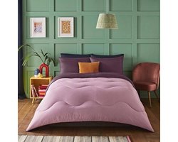 Dekbed en kussensloop set - 10,5 TOG - Eenpersoons - Luxe beddengoed voor Herfst en Winter - Hypoallergeen en Machine Wasbaar - Motief Tuin