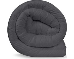 dekbed met Hoektabs (200x200 cm) - Microfiber Zacht Dekbed Tweepersoons zur Winter (2040 g) - Doos Gestikt Alternatief Dekbed (200x200 cm, Grijs)