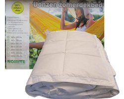Dekbed Zomer Dons - 90% Dons - Eenpersoons - 140x220 cm - Wit