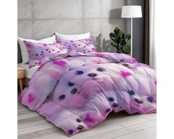 Dekbed zonder overtrek - Dekbed set Dekbed met print - Snel opmaken bed - Omkeerbaar design