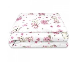 Dekbed zonder Overtrek - Dekbedset met Print Ballerina Roze 135x100 cm + Kussen 40x60 cm