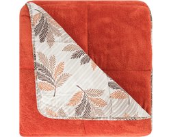 Dekbed zonder overtrek - Inclusief Kussensloop - Oranje - ca. 160x220 cm - Eenpersoons - 2 in 1 Dekbed - Teddy - Zacht & Hypoallergeen - 4 Seizoenen - Dubbelzijdig - Wasbaar - Ultra Soft - De Linde Home