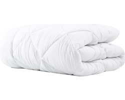 Dekbeddenwereld Ultra Soft Luxe Dekbed met Anti-allergie Vulling – Ademend en Lichtgewicht Comfort met Gebalanceerde Warmte – Ontworpen voor Dagelijks Gebruik – Hoogwaardig Dekbed voor Dagelijks Slaapcomfort - Wit - 100 cm x 135 cm