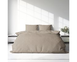Dekbedovertrek 100% Katoen Premium - 240 x 220cm (Lits-jumeaux) - Jeans Beige