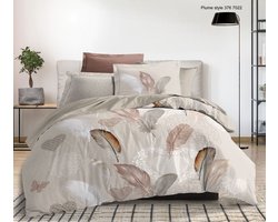 Dekbedovertrek 100% Katoen Premium - 240 x 220cm (Lits-jumeaux) - Plume Style