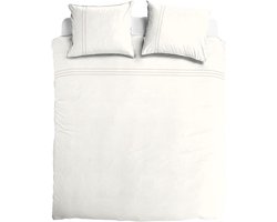 Dekbedovertrek 140x220cm, bedlinnen, percale 100% Egyptisch katoen, geschikt voor mensen met een allergie met kussensloop 60x70cm