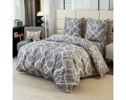 Dekbedovertrek 160x200 3-delig Microvezel - Diverse Patronen