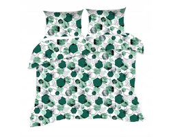 Dekbedovertrek 160x200 Katoen Geometrisch Groen