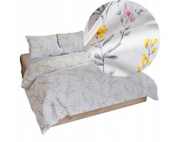 Dekbedovertrek 160x200cm Katoen Satijn Bloemendessin 100% Katoen