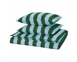 Dekbedovertrek 200x200 cm Lyocell Katoen Strepen - SLÅNHÖSTMAL