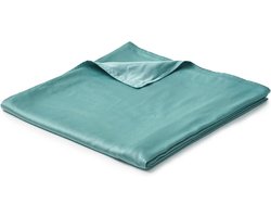 Dekbedovertrek Bamboe - Hoes Verzwaringsdeken - Comfortabel Slapen - Natuurlijk Materiaal - 152 x 203 cm - Zeegras