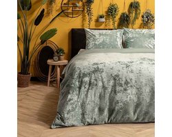 Dekbedovertrek Crushed Velvet Porcelain