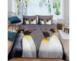 Dekbedovertrek Dierenprint - Beddengoed Set - Slaapkamer Decoratie - Verborgen Ritssluiting - 135 x 200 cm - Multicolor