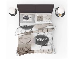 Dekbedovertrek Dream - 200x200/220cm + 2 kussenslopen - 100% Microperkal