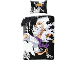 Dekbedovertrek en kussensloop set 140x200 cm - 100% Katoen Oeko-Tex - Zwart