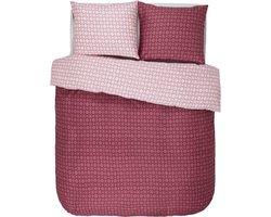 Dekbedovertrek Esprit Spark - Wijnrood - Lits-jumeaux extra breed - 260x200/220 cm