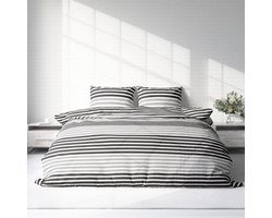 Dekbedovertrek Flanel - Winter - 240 x 220 cm - Lits-Jumeaux - Linings Grey DL