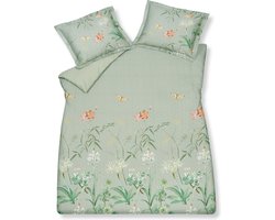 Dekbedovertrek Flower Garden Smoke Green 240x220 Cm