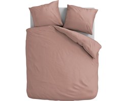 Dekbedovertrek Katoen Flanel - Uni - Zacht Roze
