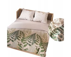 Dekbedovertrek Katoen Satijn 200x220 cm - Bladmotief