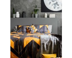 Dekbedovertrek Katoen Satijn Night Aroma - Lits Jumeaux 240x200/220 cm + 2 Kussenslopen - 350TC Zeer mooie kwaliteit