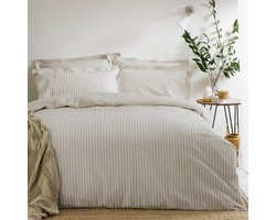 Dekbedovertrek met Gestreepte Print - Eigentijds en Klassiek - Inclusief Kussenslopen