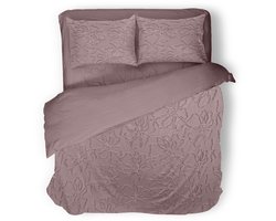 Dekbedovertrek Microvezel Tufted Bloom Blush - 200x200/220cm - Mauve