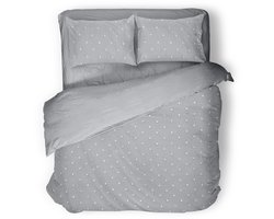 Dekbedovertrek Microvezel Tufted Luna Dots - 200x200/220cm - Grey