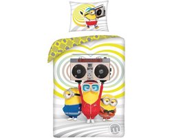 Dekbedovertrek Minions Beddengoed Set 140 x 200 cm met Kussensloop 70 x 90 cm