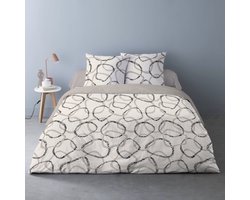 Dekbedovertrek Roan 240x220 Beige - Creme - Taupe