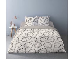 Dekbedovertrek Roan 260x240 Beige - Creme - Taupe