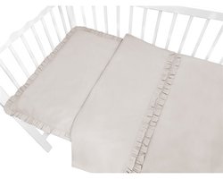 Dekbedovertrek Royal Ruches Beige
