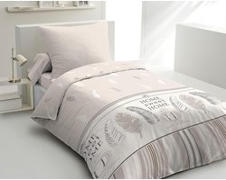 Dekbedovertrek Set - Beddengoed Set - Comfortabel Slapen - Zacht Perzikgevoel - 140 x 200 cm - Home Sweet Home