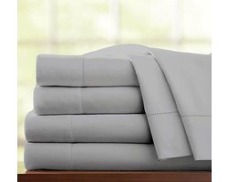 Dekbedovertrek Set - Beddengoed Set Laken - Slaapcomfort Verbeteren - 500 Thread Count Percale - 4 Delig - Wit