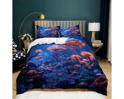 Dekbedovertrek Set - Beddengoed Set - Slaapkamer Decoratie - 3D Fantasie Print - 220 x 230 cm - Multicolor