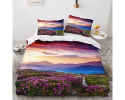 Dekbedovertrek Set - Beddengoed Set - Slaapkamer Decoratie - Hoge Kwaliteit Polyester - 240x260 Cm - Landschap Print