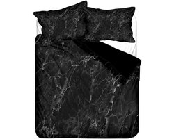 Dekbedovertrek set - Beddengoed set - Slaapkamer decoratie - Levendig 3D patroon - 200x200 cm - Blauw marmer