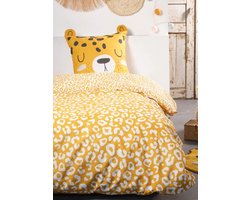 Dekbedovertrek Tijger 140 X 200 met kussensloop + bijpassend hoeslaken - Housse de couette Tigre 140 X 200 avec taie + drap housse assorti