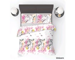 Dekbedovertrek Unicorn 1-Persoons - 140 x 200/220 cm + 1 Kussensloop