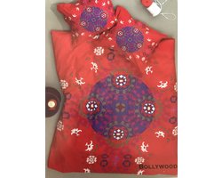 Dekbedovertrek Vandyck Bollywood - katoen - 140 x 200/220 cm - 1-persoons dekbedovertrek met 1 kussensloop 60x70
